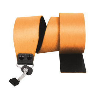 KOHLA Race Klebesteigfell 100 % Mohair Speed 62 mm breit, 150 cm, Frabe orange, mit Befestigung
