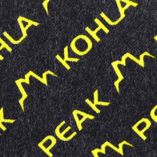 135 mm breit, 105 cm lang, Kohla Peak Steigfell Meter-/Rollenware Mohair-Mix, schwarz gelb  print