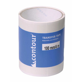 Contour/Colltex/Kohla Transfer Tape Kleberfolie, 125 mm breit, 4-Meter Rolle